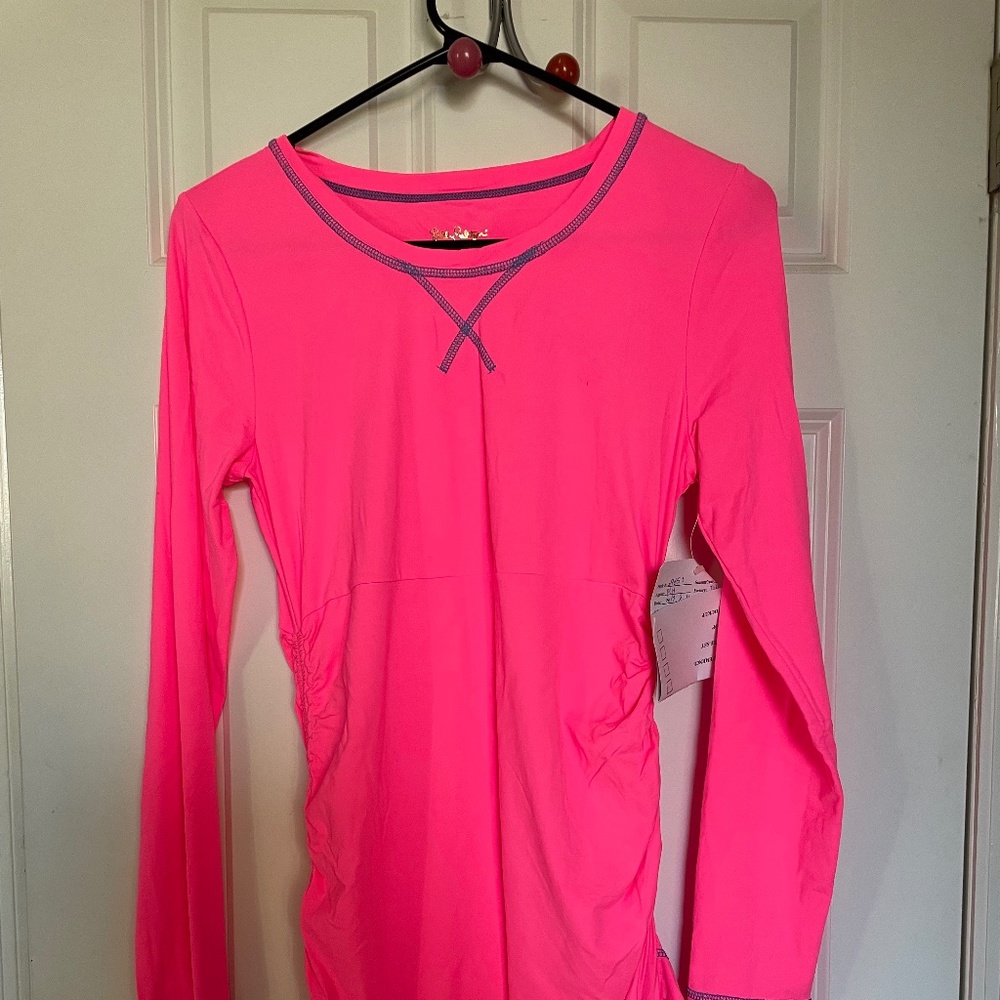 Lilly Pulitzer Weslee Convertible Sunguard Hot Pink Size S Never Worn